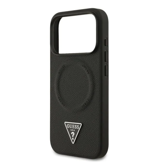 Guess Iphone 17 Pro Max Leather Case With Triangle Logo - Luxurious And Elegant Design